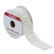 Simplicity Trim, White 1 1/2 inch Stretch Knit Headband Trim Great for Apparel, Home Decorating, and Crafts, 3 Yards, 1 Each